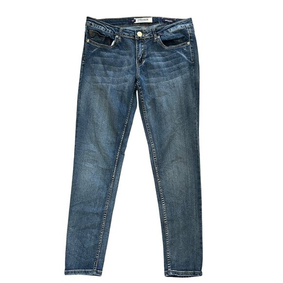 Vigold Denim - Skinny Fit Denim Jeans 9/10 Mid-Rise Stretch Cotton Blend
